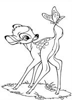 kolorowanki Bambi Disney malowanki do wydruku numer 6